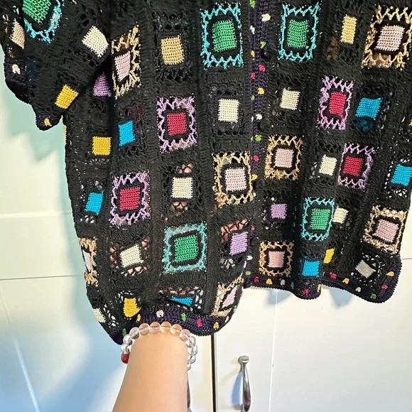 Colorful Crochet Patterned Dress - Picture 2 of 3